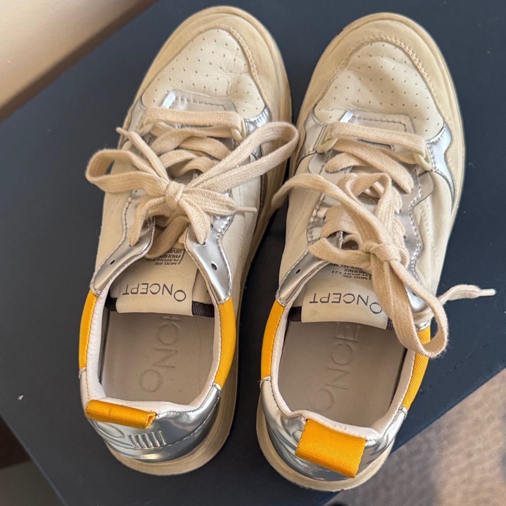 ONCEPT Women's Sneakers in Cream and Yellow